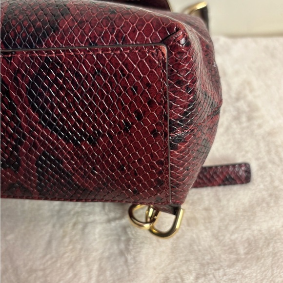 Michael Kors Mott Chain Python Mini Convertible Backpack - Picture 8 of 12